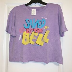Sale! Saved by the bell light purple crop top